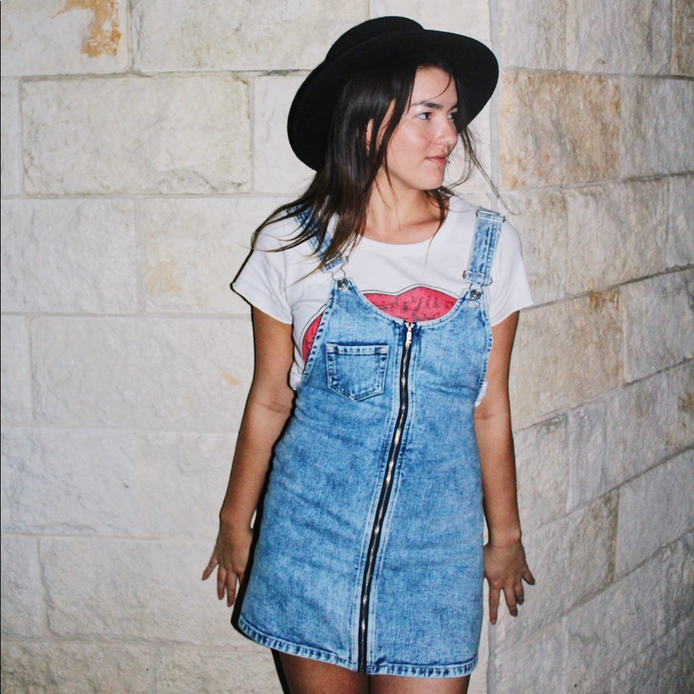 Pacsun Denim Overall Dress
